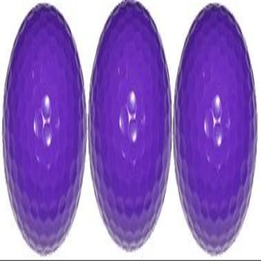 Quality Standard Violet Miniature Golf Ball 3 Ball Sleeve