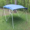 Royal Blue Square Tube Frame VORTEX 4 Bow Pontoon/Deck Boat Bimini TOP 10' Long, 91-96" Wide 1 to 4 Business Day DELIVERY view 1