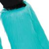 Rubies Women's Fluffies Furry Leg Warmers, Aqua Blue, One Size view 2