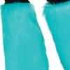 Rubies Women's Fluffies Furry Leg Warmers, Aqua Blue, One Size view 3