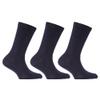 Universal Textiles Childrens/Kids Plain Cotton Rich School Socks (Pack of 3) (US 13.5 Junior) (Grey) view 2