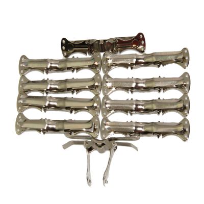10 Metal Bow Tie Clips Hardware