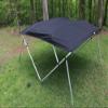 Vortex Direct Black Fabric Square Tube Frame 4 Box Bimini Top 10' Long, 91"-96" Wide view 3