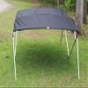 Vortex Direct Black Fabric Square Tube Frame 4 Box Bimini Top 10' Long, 91"-96" Wide view 4