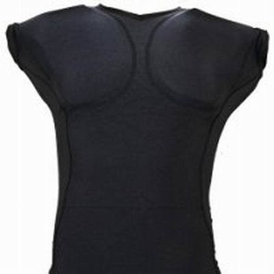 Achaean Youth Sleeveless Sports Protective Compression Shirt (Black/Gray, Medium)