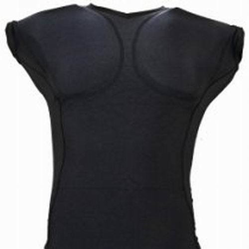 Achaean Youth Sleeveless Sports Protective Compression Shirt (Black/Gray, Medium)