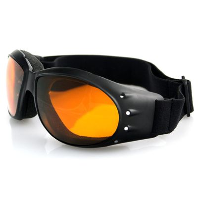 Bobster Cruiser, Matte Black Frame, Amber Lens