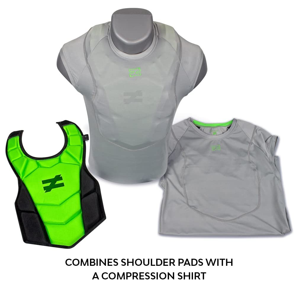 Unequal CC Hart Pulse Shoulder Pad Compression Shirt (X-Large)