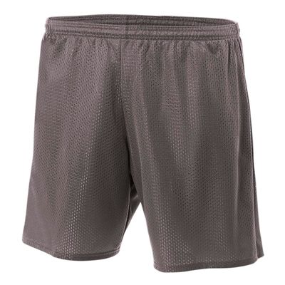 A4 Mens Lined Tricot Mesh Athletic Shorts w/ 9 Inseam | Cooling Dry Wick Short | High-Performance Moisture-Wicking Apparel | Multisport Active Wear | Gym, Workout, & Sports Shorts | Med | Graphite