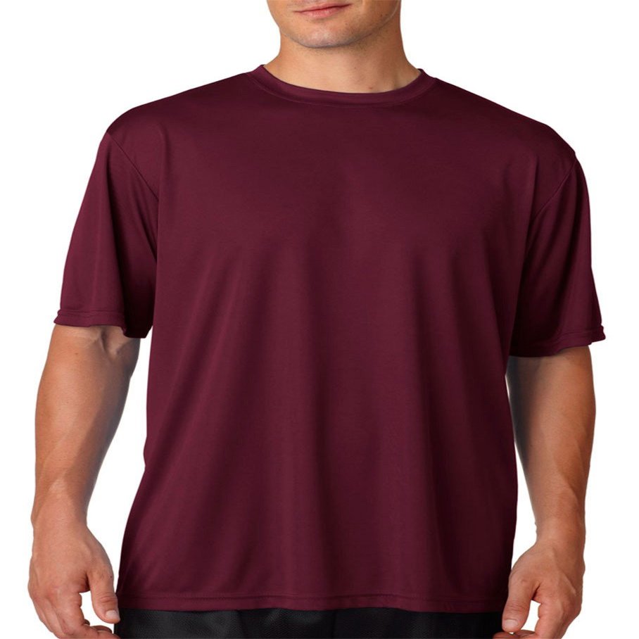 A4 Men's Short-Sleeve Cooling Performance Crew N3142 Maroon XL