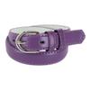CTM Kid's Leather 1 inch Basic Dress Belt, Medium, Purple view 1