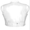 Vesuvio Napoli Men's Paisley Design Dress Vest & Bow Tie WHITE Color BOWTie Set sz XLarge view 2