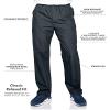 Landau Essentials Relaxed Fit 7-Pocket Elastic Cargo Scrub Pants for Men 8555 Graphite view 2