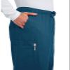 Cherokee Workwear Scrubs Men's Stretch Utility Pant, Caribbean Blue, Medium view 2