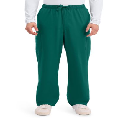 Cherokee Workwear Scrubs Men's Stretch Utility Pant, Hunter, Medium