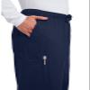 Cherokee Workwear Scrubs Men's Stretch Utility Pant, Navy, Small view 2