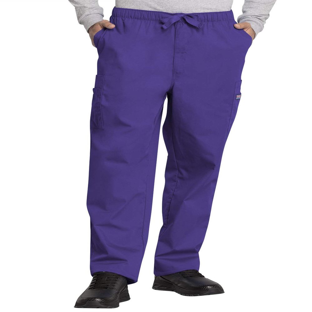 Cherokee Men's Originals Cargo Scrubs Pant, Grape, Small