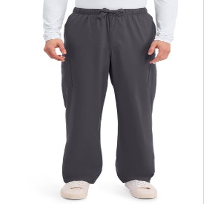 Cherokee Workwear Scrubs Men's Stretch Utility Pant, Pewter, X-Large