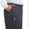 Cherokee Workwear Scrubs Men's Stretch Utility Pant, Pewter, X-Large view 2