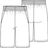 CLASSROOM Big Boys' Uniform Pull-On Husky Short, Black, 12H view 2