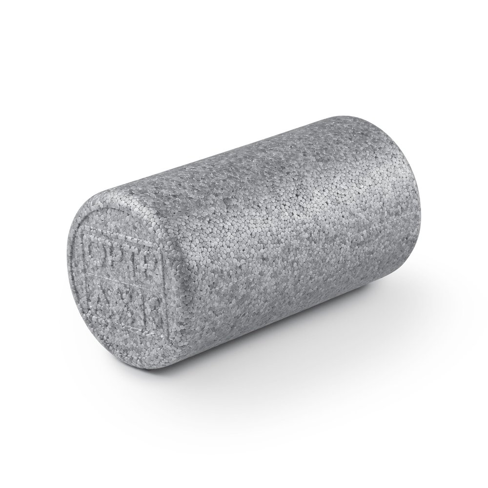OPTP Silver AXIS Foam Roller, Moderate Density for Sports Medicine, Physical Therapy, Pilates, Yoga - Myofascial Release on Trigger Points (Silver Moderate Density, 12" x 6" Round)