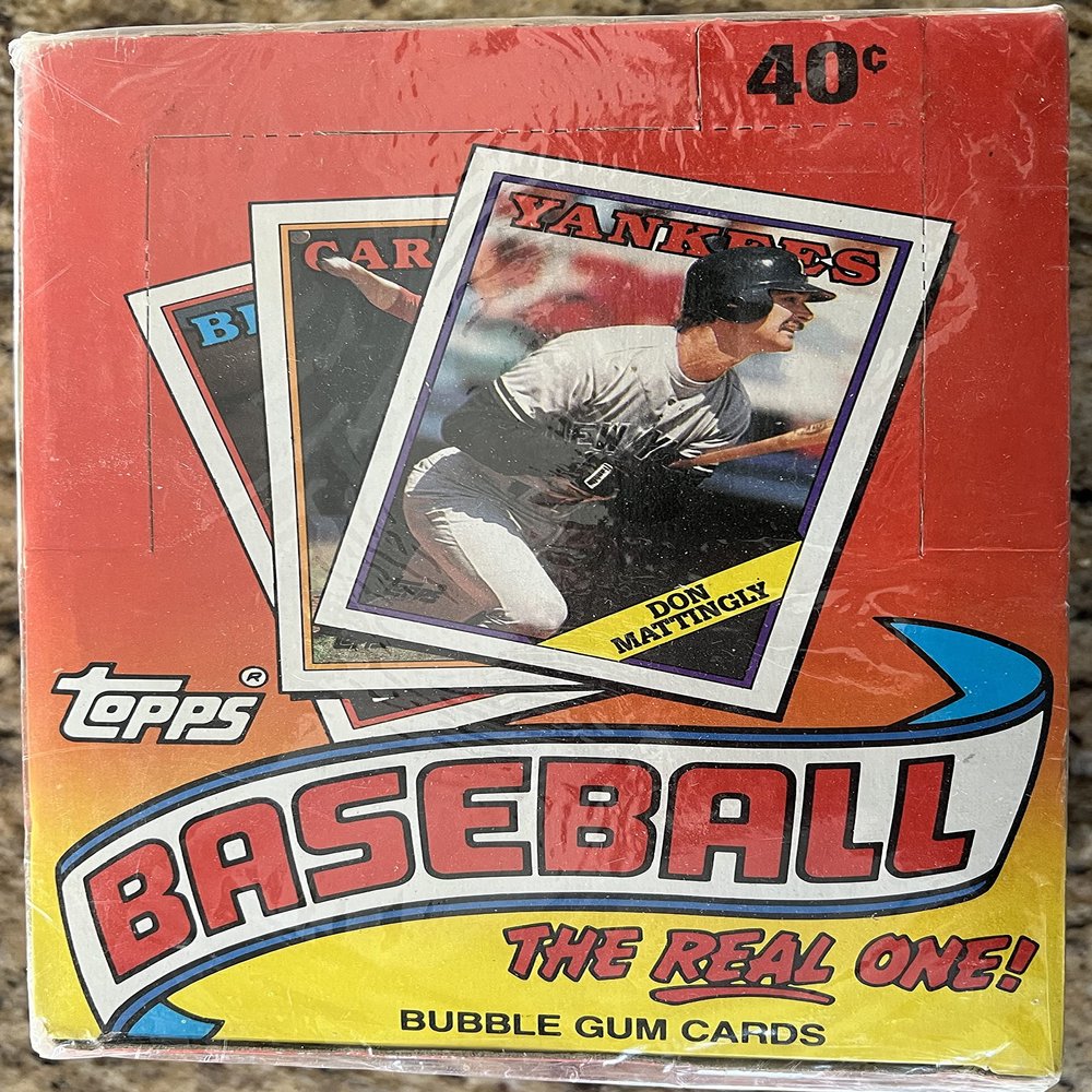 TOPPS 1988 BASEBALL WAX BOX 36 PACKS 15 CARDS PER PACK