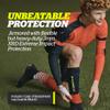 Storelli BodyShield Leg Guards, Premium Compression Shin Guard Sleeves for Soccer Players, Impact Protection, UV-Resistant, Sweat-Wicking, Unisex, 1 Pair, Black, Youth Medium view 2