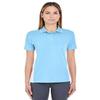 8406L UltraClub Ladies Sport 2-Tone Polo , Columbia Blue/ White , 3X-Large view 1