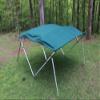 Vortex Green Square Tube Frame 4 Bow Pontoon/Deck Boat Bimini TOP 10' Long, 97-103 view 1