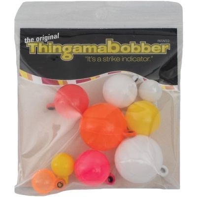 Thingamabobber 1409 Strike Indicator - Fishing Float - Black, Orange, Pink, White, Yellow - 1.25 Inch Diameter - 0.5 Inch Length