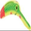 Worden's Lures Mag Lip 4.5, Mad Clown view 1