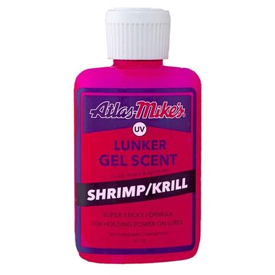 Atlas Mike's Shrimp Gel Scent for Fishing Bait to Attract Fish, Red