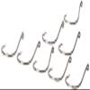Gamakatsu 75010 Octopus Barbless Hooks (8 Pack), Size 1, Nickel view 1