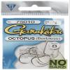 Gamakatsu 75010 Octopus Barbless Hooks (8 Pack), Size 1, Nickel view 2