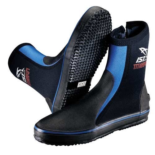 IST Titanium Sole with Toe/Heel Caps & Spandex Lined Boots for Scuba Diving/Snorkeling Diver 3mm Mens 13 / Womens 13 +