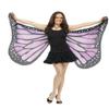 Fun World Big Girl's 6/in Butterfly Adlt Wings Childrens Costume, Multi, Standard view 1
