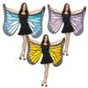 Fun World Big Girl's 6/in Butterfly Adlt Wings Childrens Costume, Multi, Standard view 2