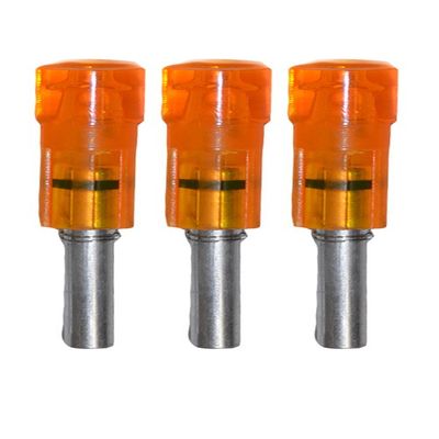 Lumenok Carbon Impact Flat Bolt End (3-Pack), Red