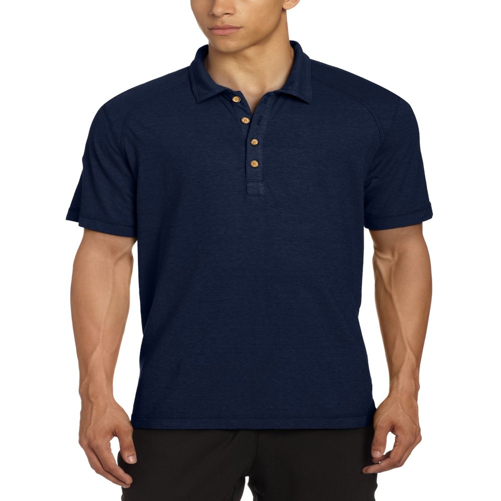 Gramicci Men's Hawkville Organic Polo Shirt, Black Iris, XX-Large