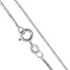 1mm thick solid sterling silver 925 Italian BOX briolette square venetian cube link chain necklace chocker bracelet anklet - 15, 20, 25, 30, 35, 40, 45, 50, 55, 60, 65, 70, 75, 80, 85, 90, 95, 100cm view 2