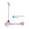 Peppa Pig Self Balancing Kick Scooter with Light Up Wheels, Extra Wide Deck, 3 Wheel Platform, Foot Activated Brake, 75 lbs Limit, Kids & Toddlers Girls or Boys, for Ages 3 and Up (AST483084-BLU-STK-1) view 3