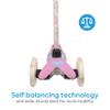 Peppa Pig Self Balancing Kick Scooter with Light Up Wheels, Extra Wide Deck, 3 Wheel Platform, Foot Activated Brake, 75 lbs Limit, Kids & Toddlers Girls or Boys, for Ages 3 and Up (AST483084-BLU-STK-1) view 4