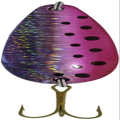 Sierra Spoon Hologram Lure, Pink/Black Dot, 1/2-Ounce