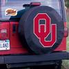 Holland Bar Stool 25.5" x 8" Oklahoma University Tire Cover - Black view 2