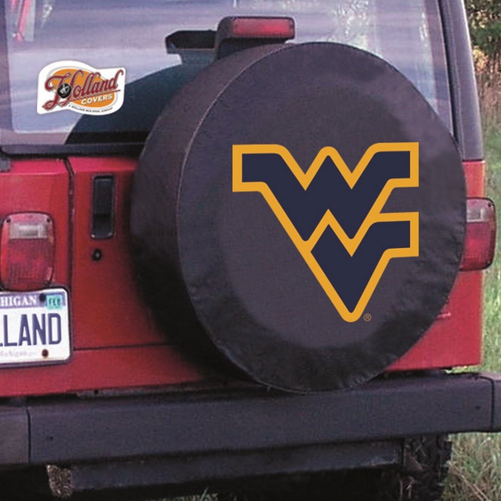 Holland Bar Stool TCJWestVABK-27 x 8 West Virginia Tire Cover-Black