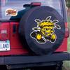 Wichita State University Tire Cover - Size C - (31.25"x12") on Black Vinyl view 2