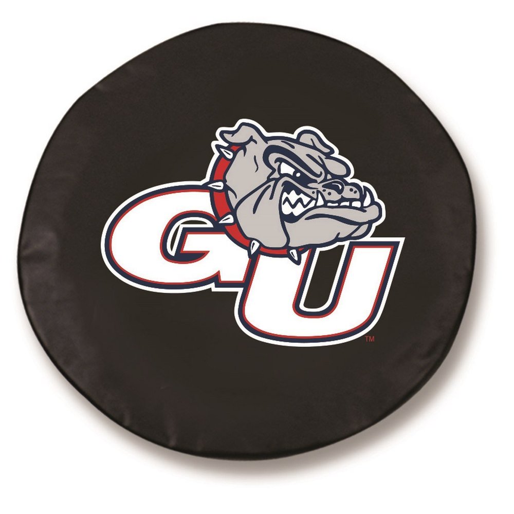 Gonzaga Tire Cover - Size Y - (32.25"x12") on Black Vinyl