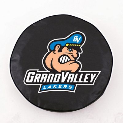 HBS Grand Valley State Tire Cover with Lakers Logo on Black Vinyl Size: A - 34 x 8 Inch