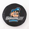 HBS Grand Valley State Tire Cover with Lakers Logo on Black Vinyl Size: A - 34 x 8 Inch view 1