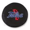University of Tulsa Tire Cover - Size Z - (33"x12.5") on Black Vinyl view 1
